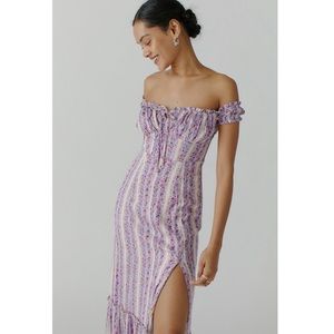 UO Olympia Off-The-Shoulder Midi Dress